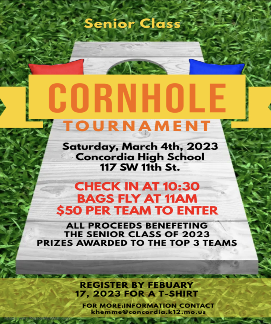 Concordia R2 School District Cornhole Tournament