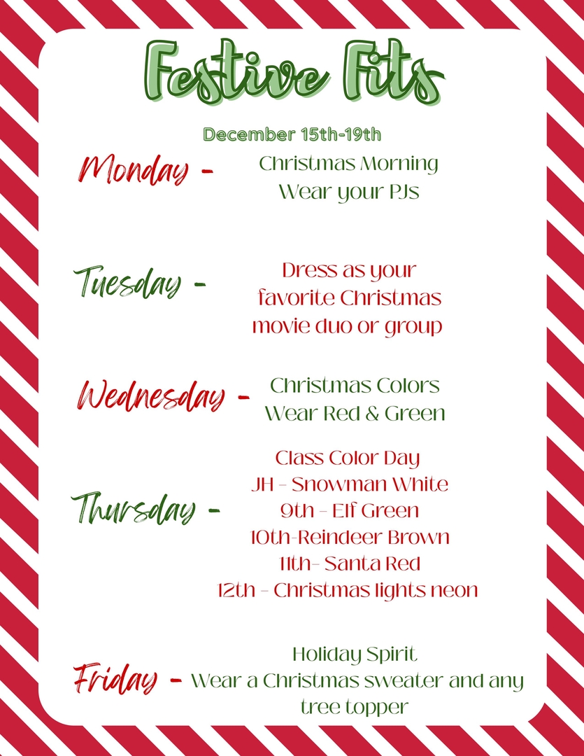 Dress Up Days for Snow Week Poster